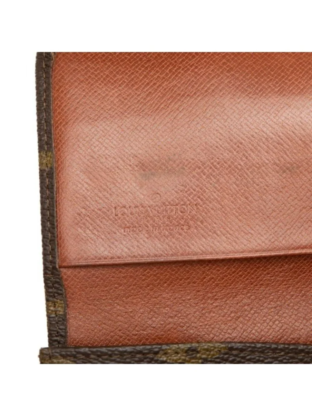 Louis Vuitton Monogram Pochette Lava 20 Pouch Clutch Brown Leather